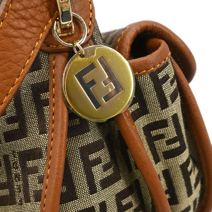 Fendi Brown Zucchino Shoulder Bag