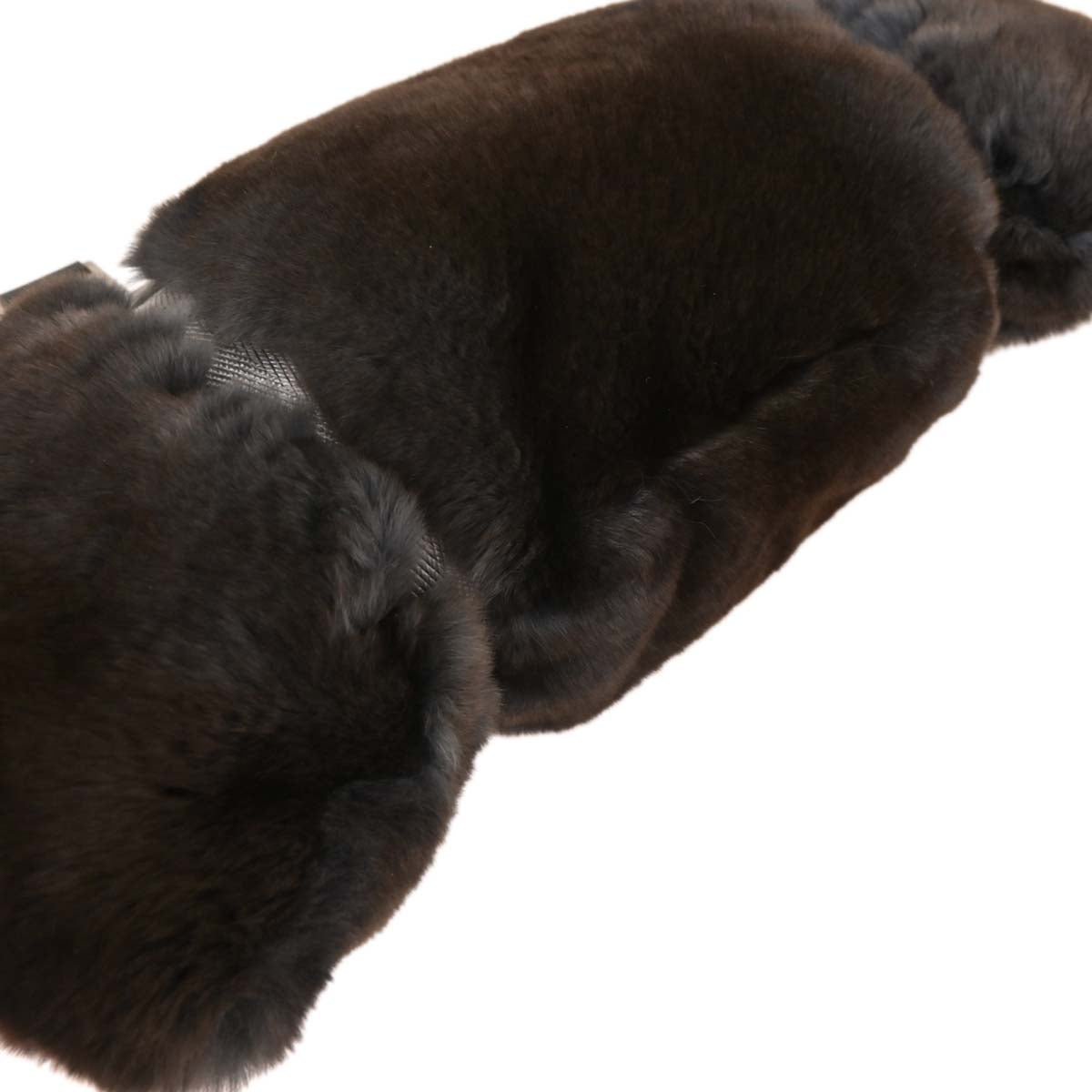 Chanel * 2005-2006 Black Lappin Fur Sport Line Handbag