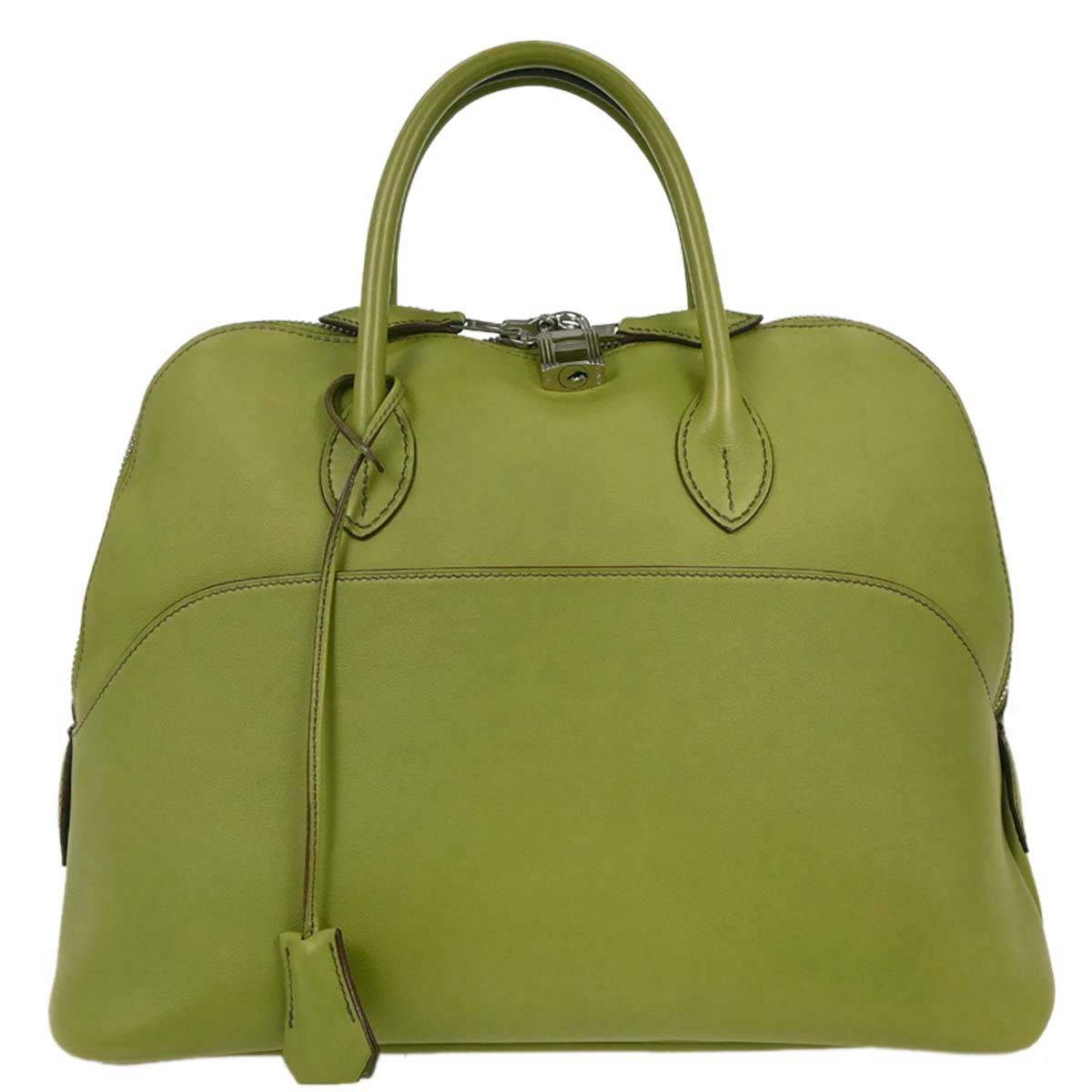Hermes Anis Green Veau Swift Bolide 1923 Handbag