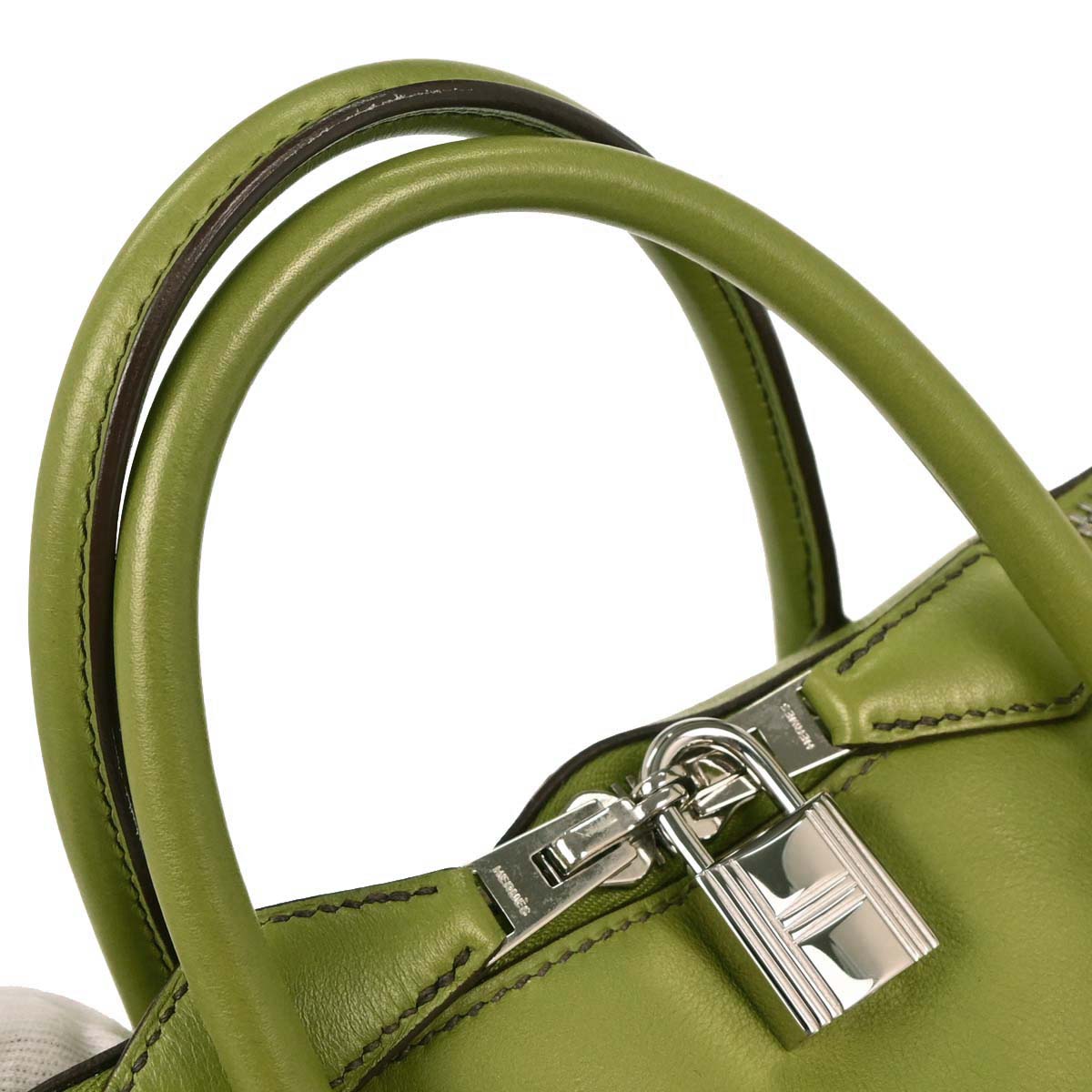 Hermes Anis Green Veau Swift Bolide 1923 Handbag
