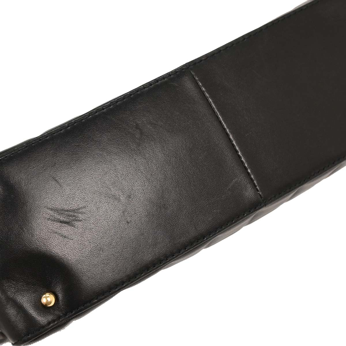 Chanel Black Lambskin Choco Bar Shoulder Bag