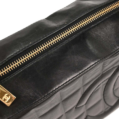 Chanel Black Lambskin Choco Bar Shoulder Bag