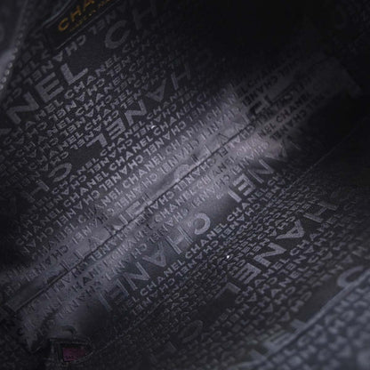 Chanel Black Lambskin Choco Bar Shoulder Bag