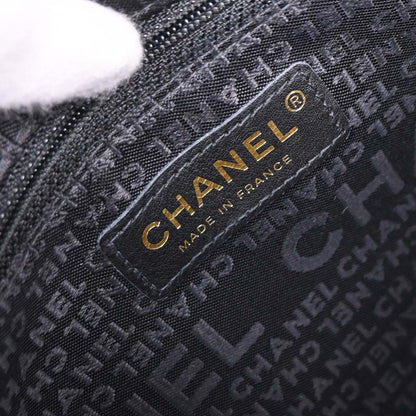 Chanel Black Lambskin Choco Bar Shoulder Bag