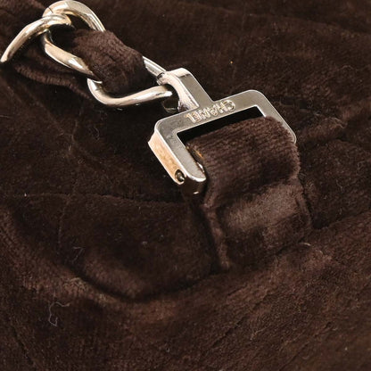 Chanel Brown Velvet Chain Backpack