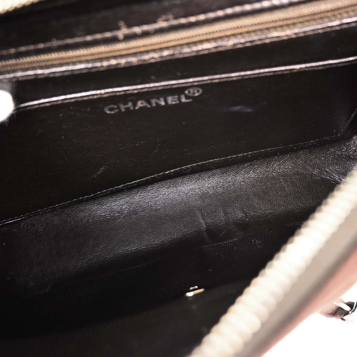 Chanel Brown Velvet Chain Backpack