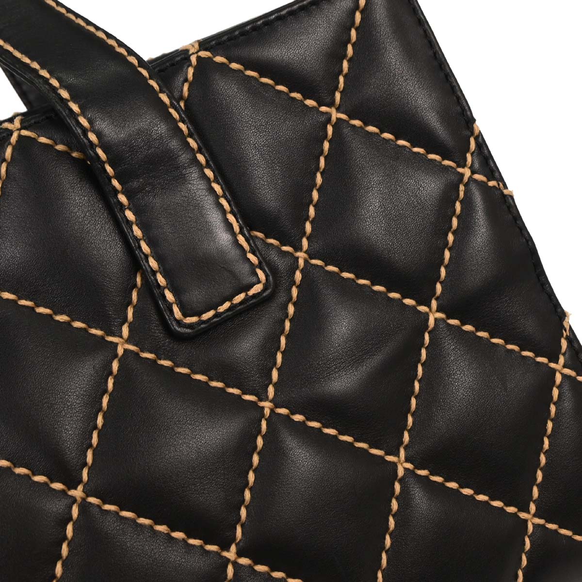 Chanel Black Calfskin Wild Stitch Handbag