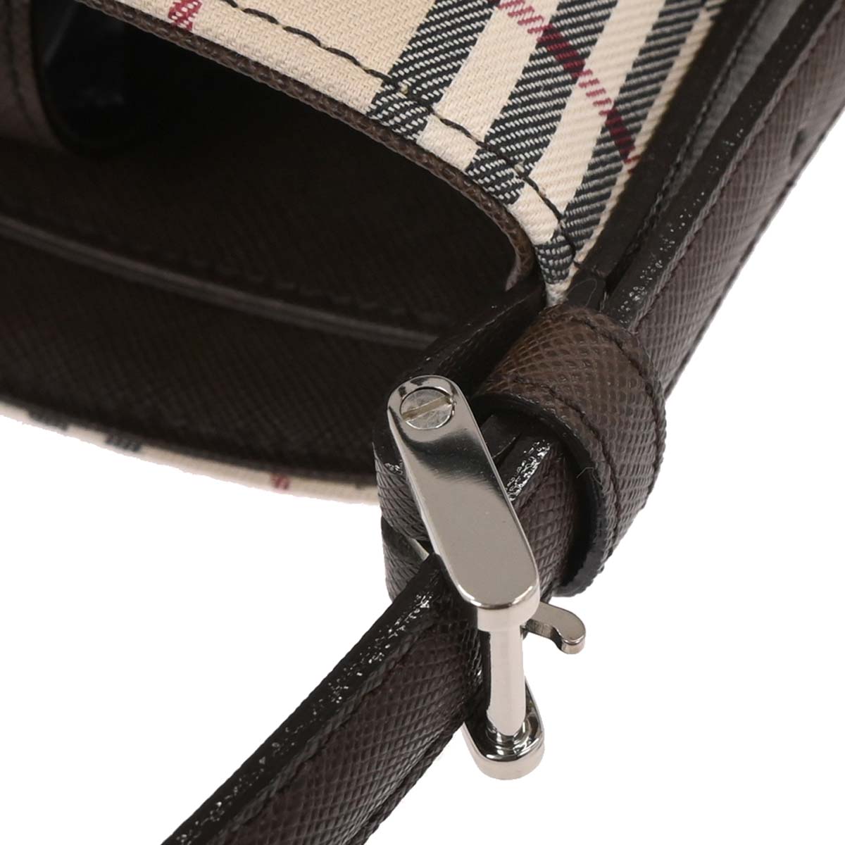 Burberry Beige Brown Burberry Check Shoulder Bag