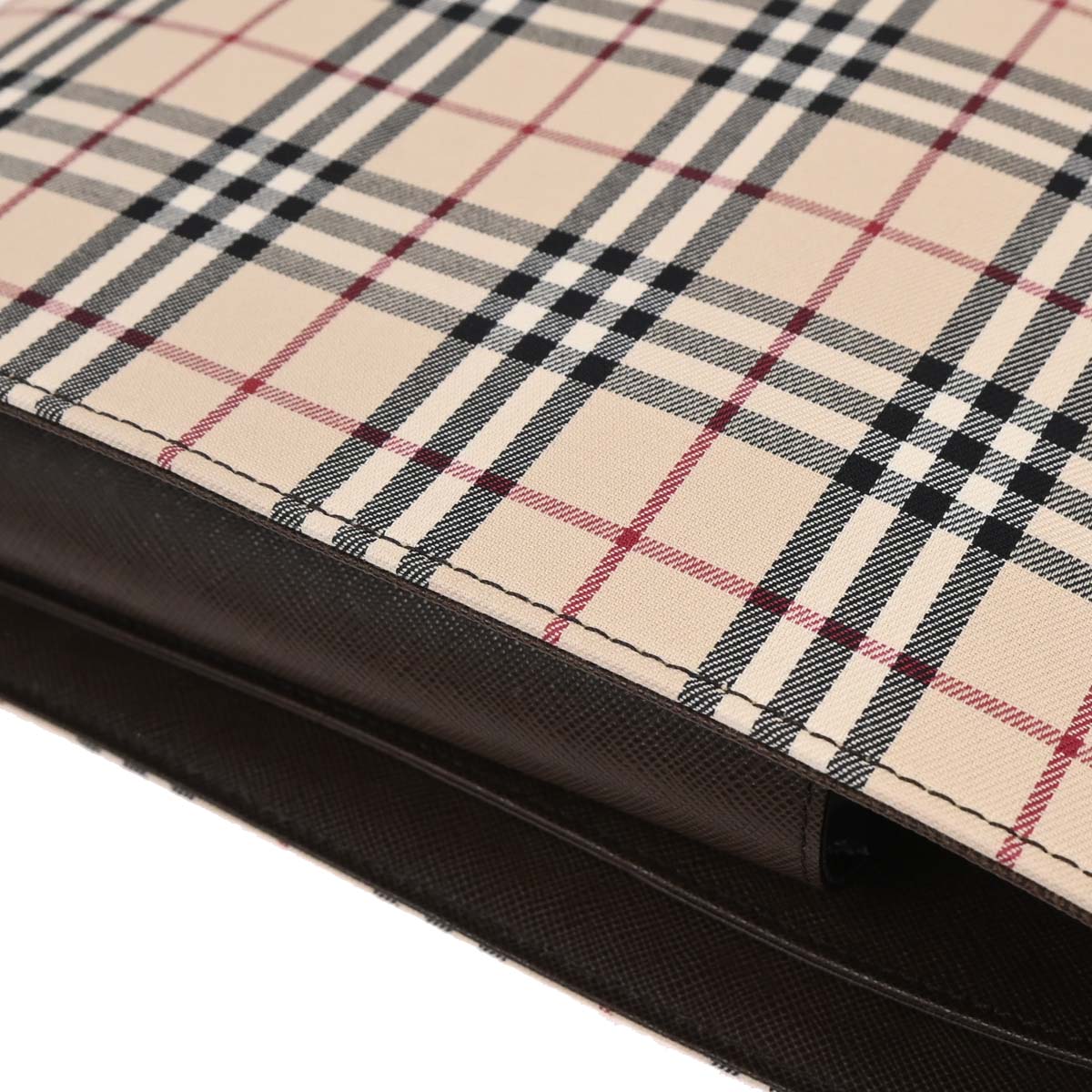 Burberry Beige Brown Burberry Check Shoulder Bag