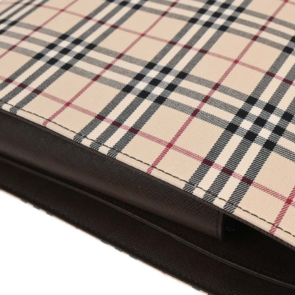 Burberry Beige Brown Burberry Check Shoulder Bag