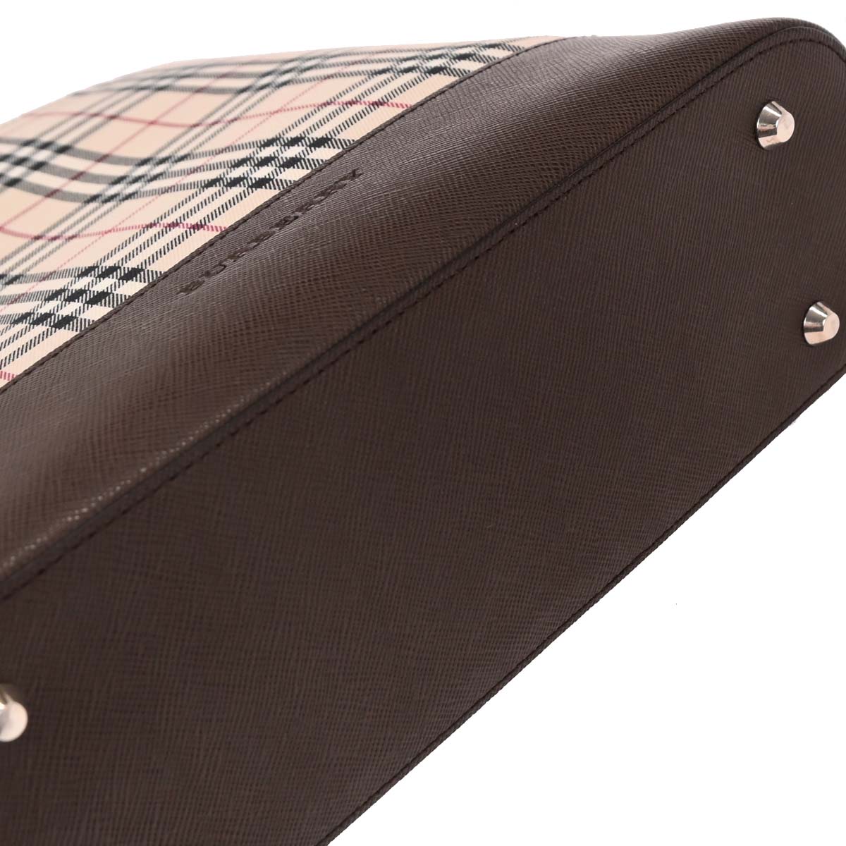 Burberry Beige Brown Burberry Check Shoulder Bag