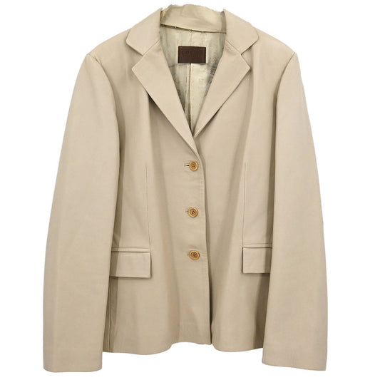 Loewe Single Breasted Jacket Beige #46
