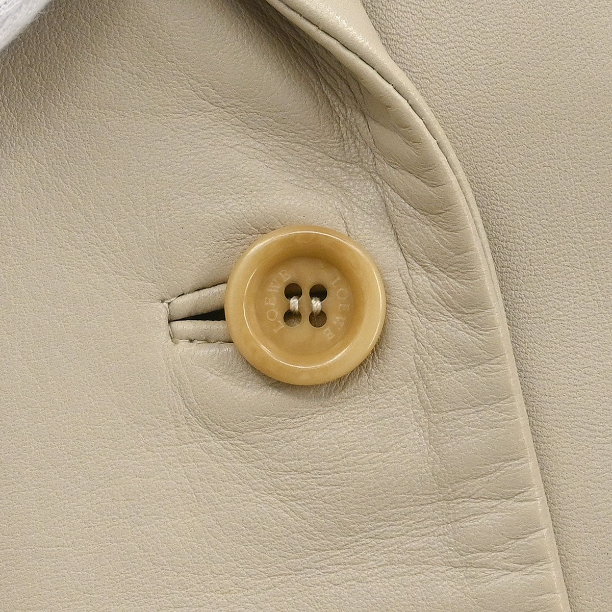 Loewe Single Breasted Jacket Beige #46