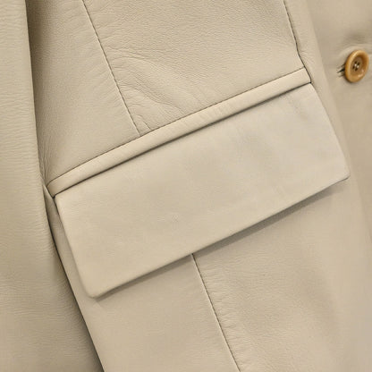 Loewe Single Breasted Jacket Beige #46
