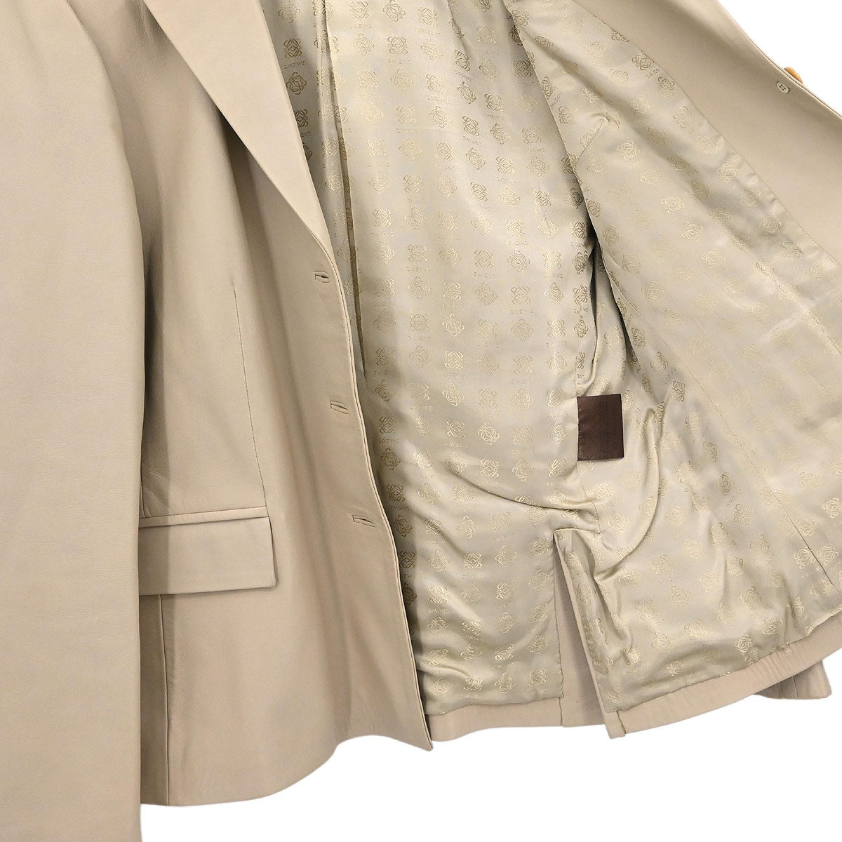 Loewe Single Breasted Jacket Beige #46