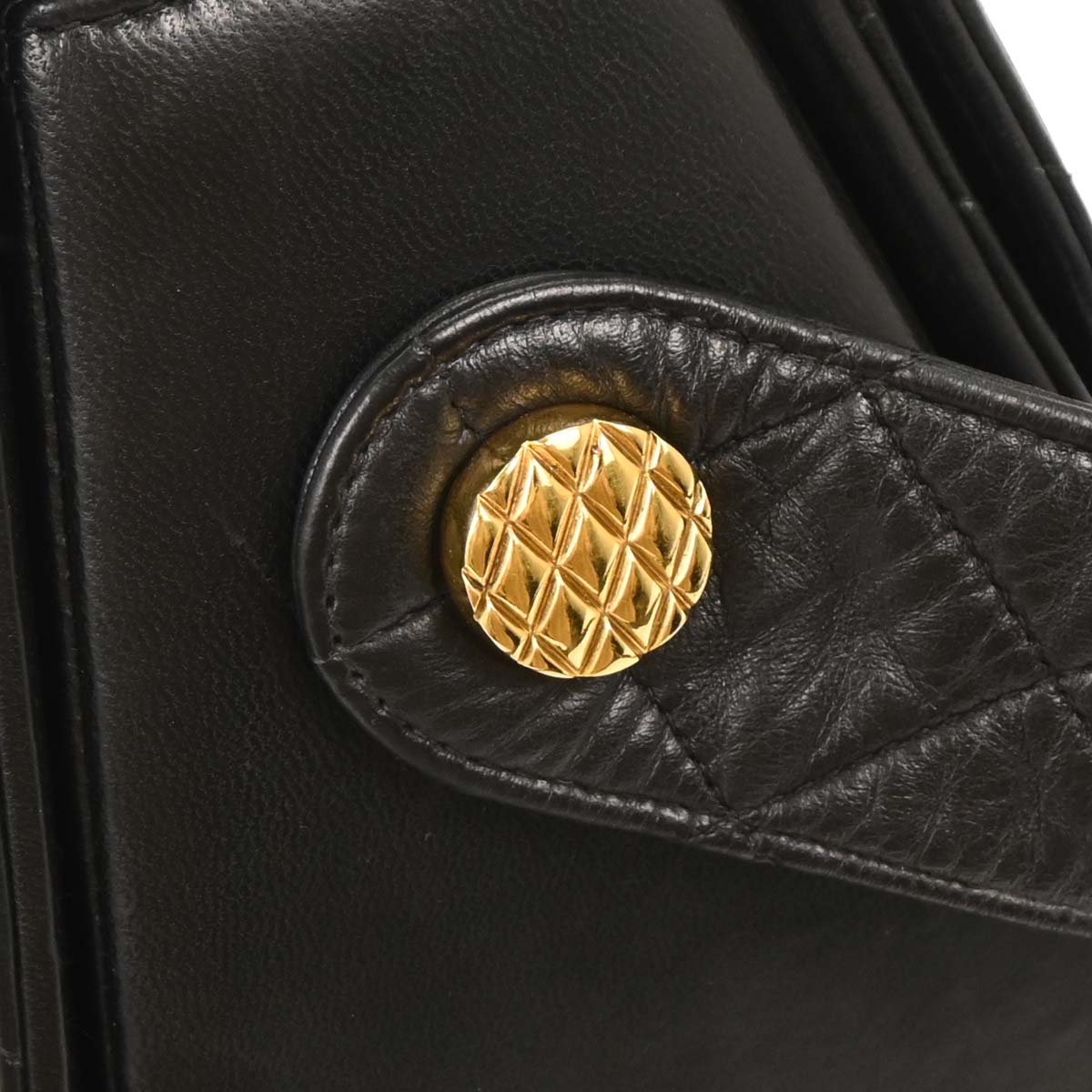 Chanel 1991-1994 Black Lambskin Shoulder Bag