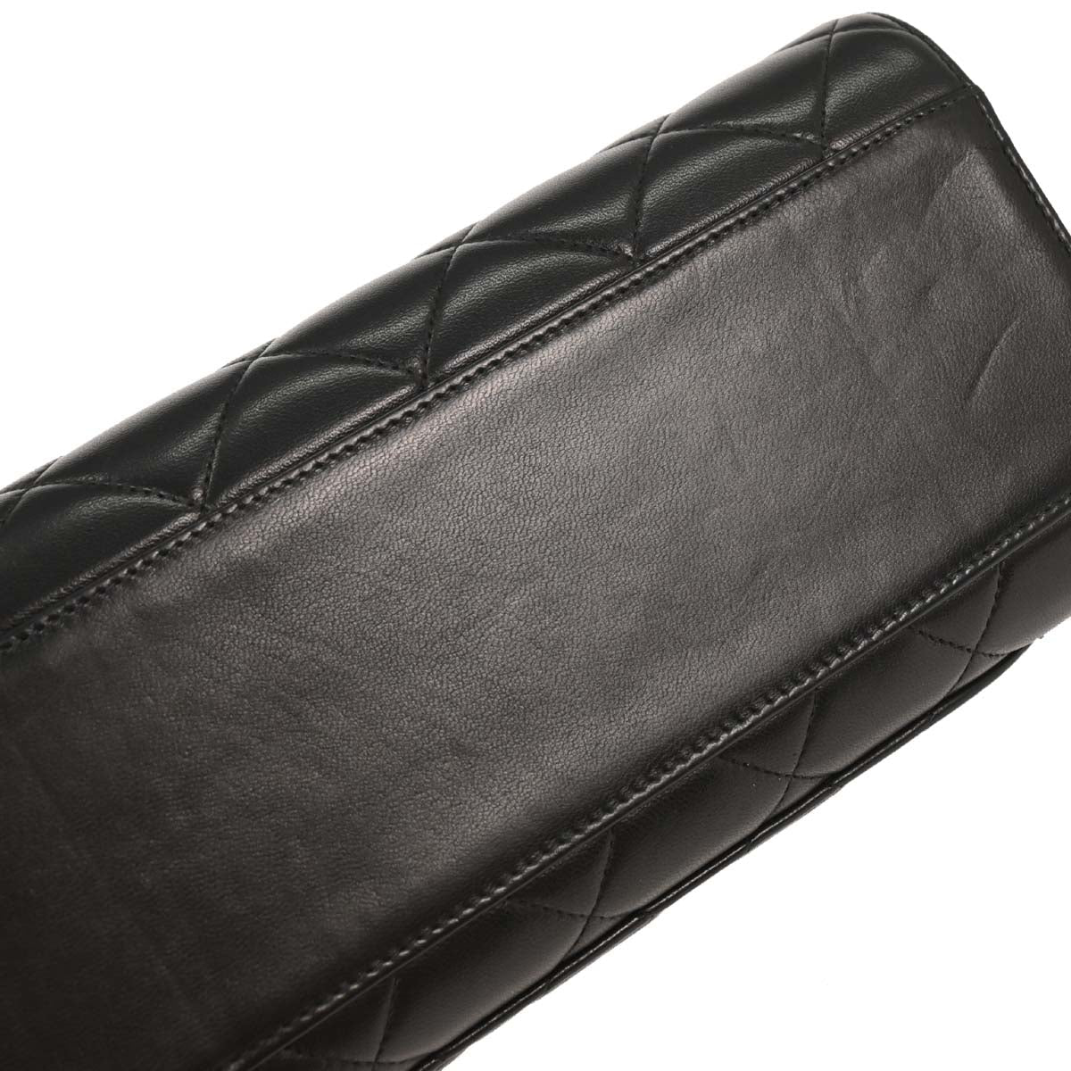 Chanel 1991-1994 Black Lambskin Shoulder Bag