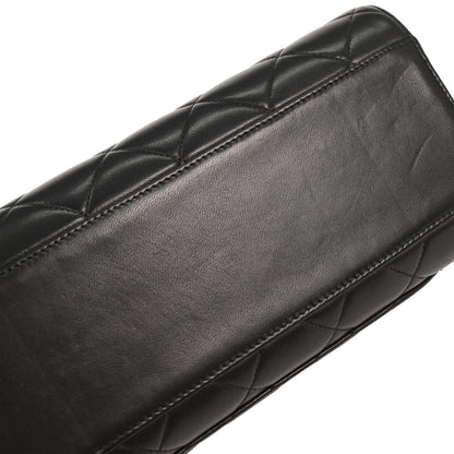 Chanel 1991-1994 Black Lambskin Shoulder Bag