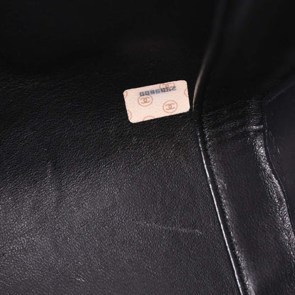 Chanel 1991-1994 Black Lambskin Shoulder Bag