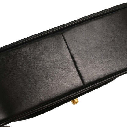 Chanel 1991-1994 Black Lambskin Shoulder Bag