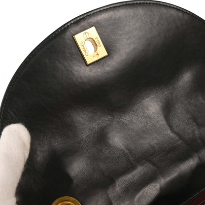 Chanel 1991-1994 Black Lambskin Shoulder Bag