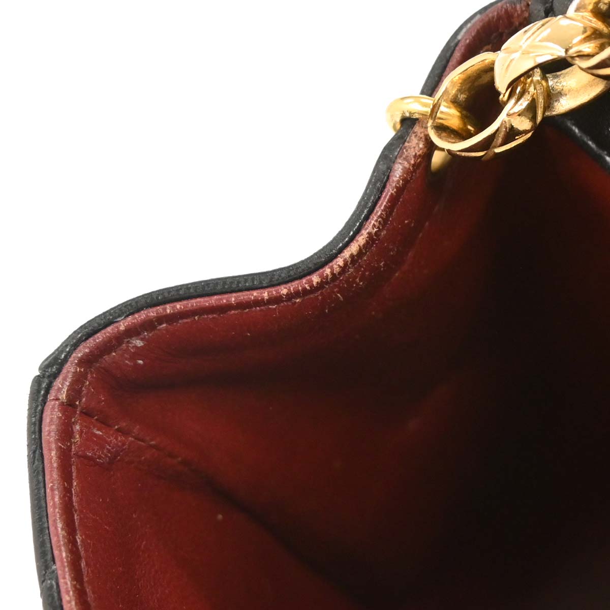 Chanel 1991-1994 Black Lambskin Shoulder Bag