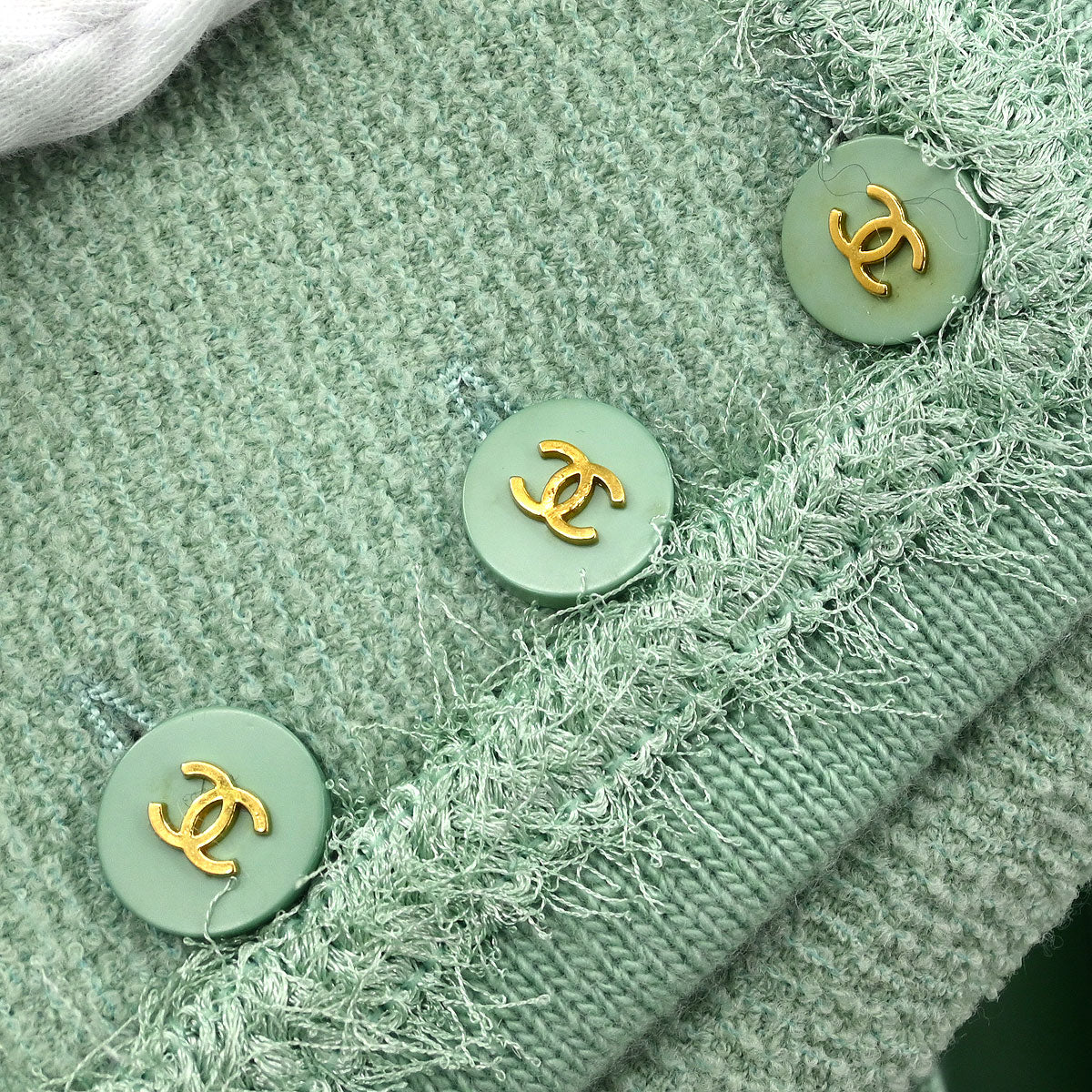 Chanel Setup Suit Jacket Skirt Light Green #42