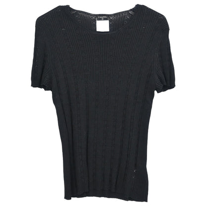Chanel Short Sleeve Top Black #42
