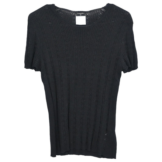 Chanel Short Sleeve Top Black #42