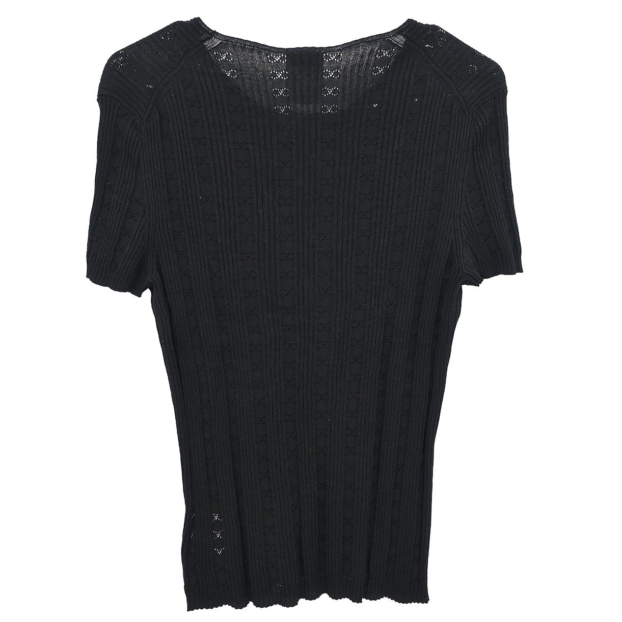 Chanel Short Sleeve Top Black #42