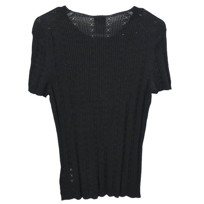 Chanel Short Sleeve Top Black #42