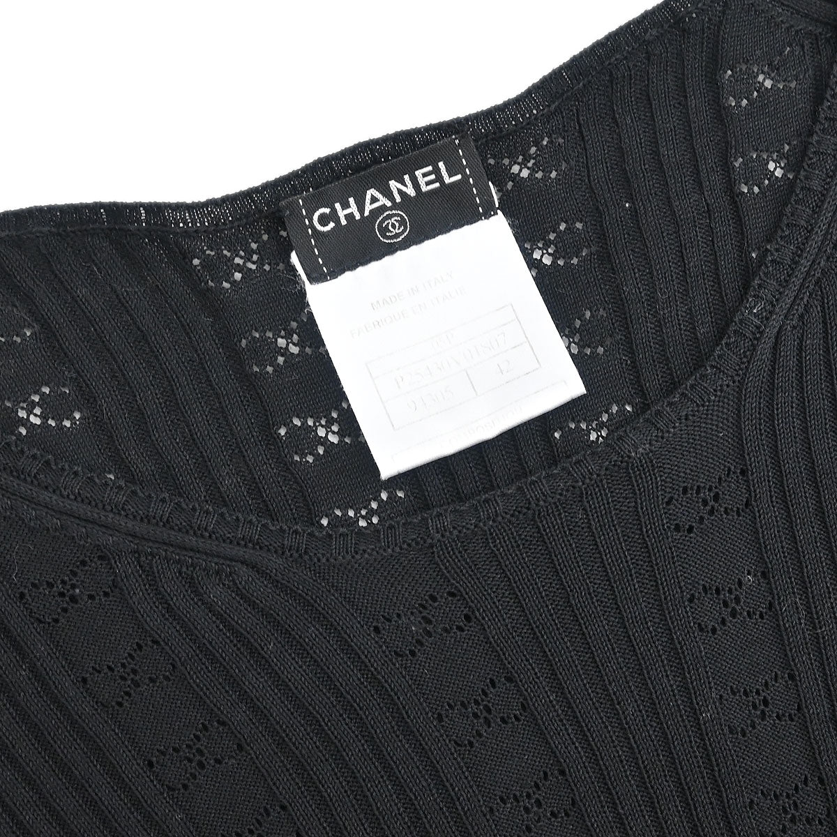 Chanel Short Sleeve Top Black #42