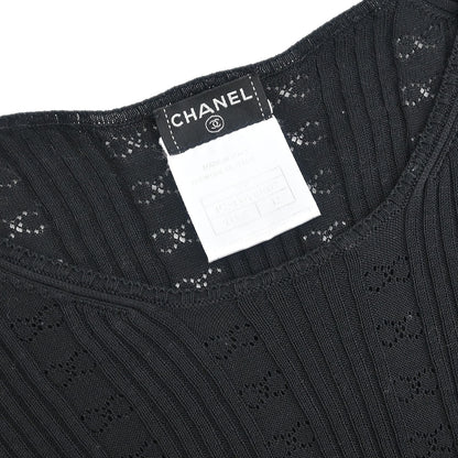 Chanel Short Sleeve Top Black #42