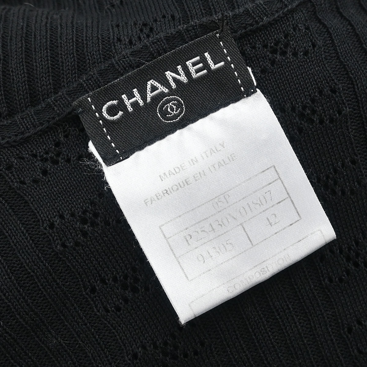 Chanel Short Sleeve Top Black #42