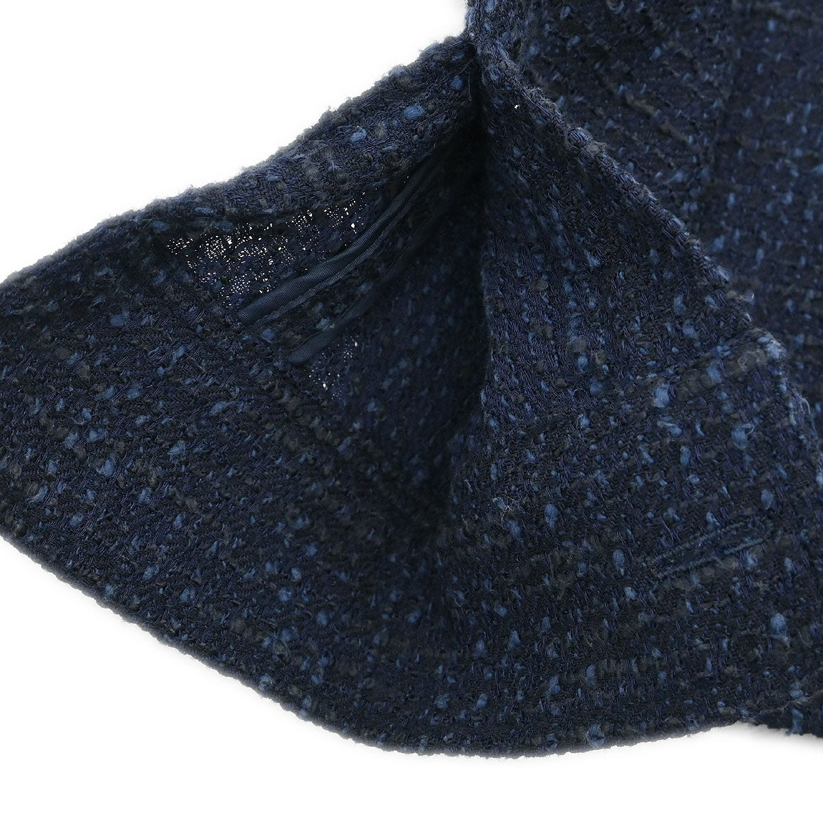 Chanel Setup Suit Jacket Skirt Navy #36 #38