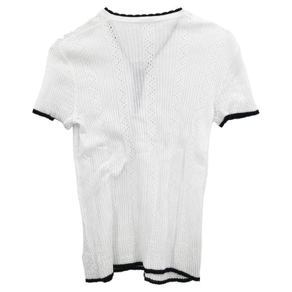 Chanel Short Sleeve Top White #42