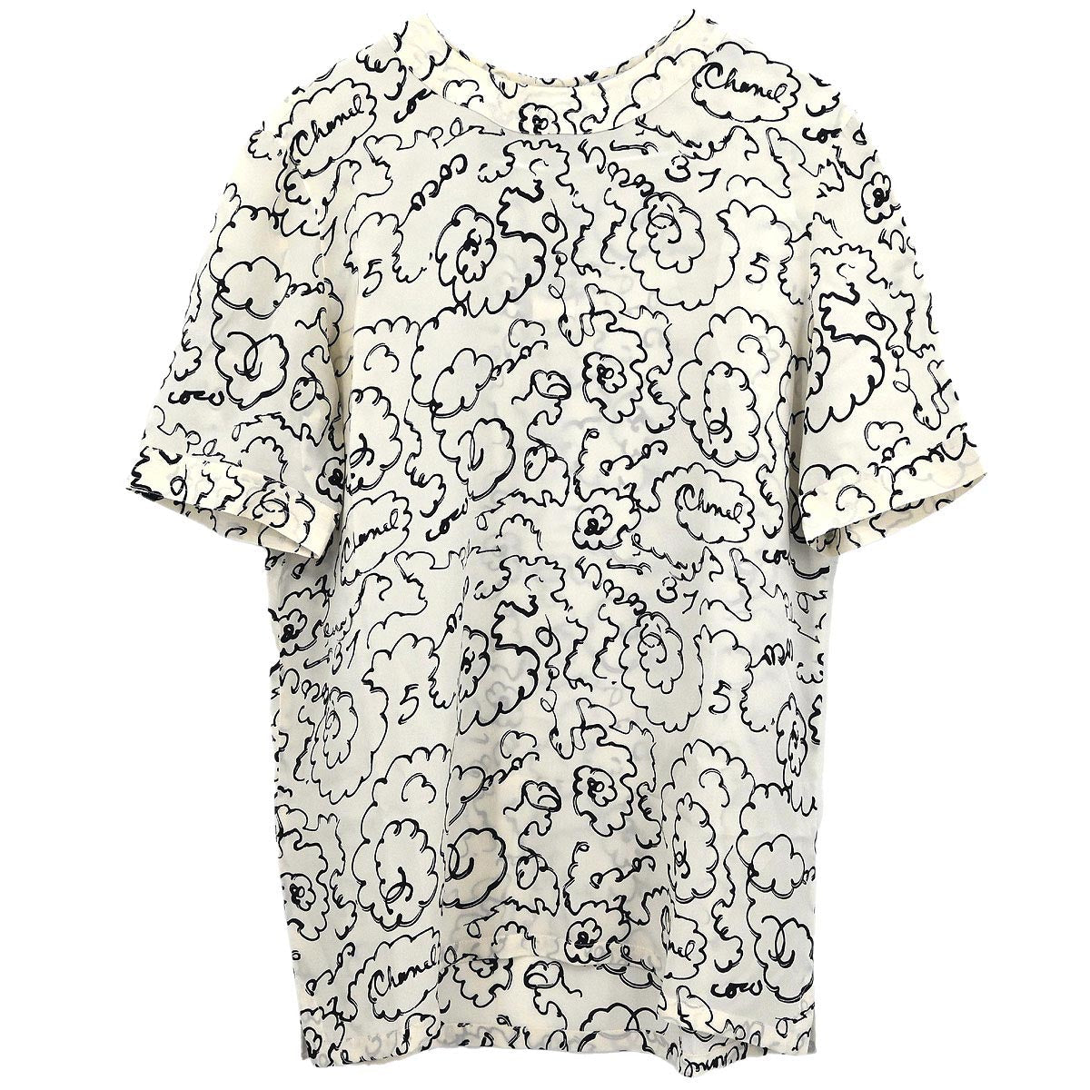 Chanel Short Sleeve Top White