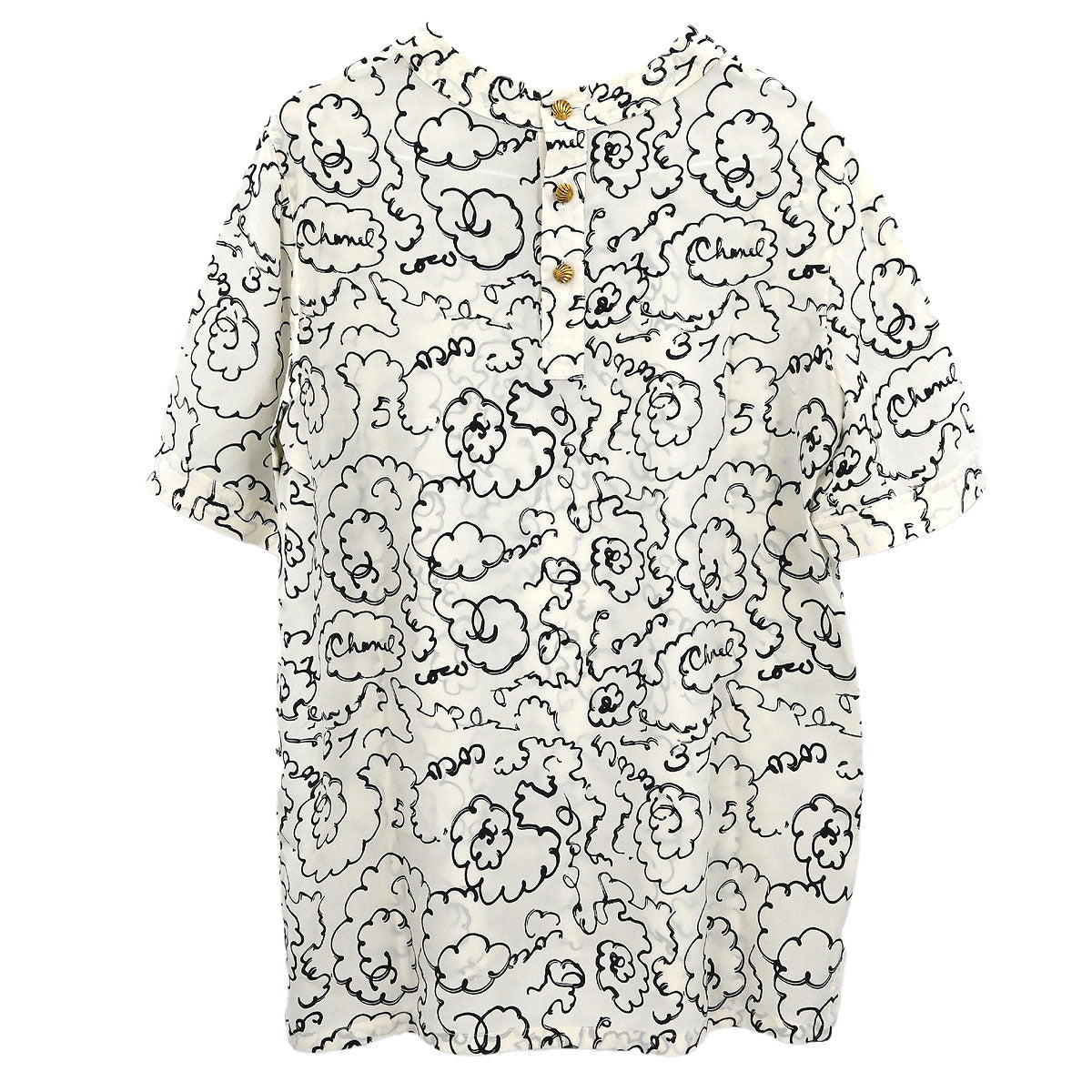 Chanel Short Sleeve Top White