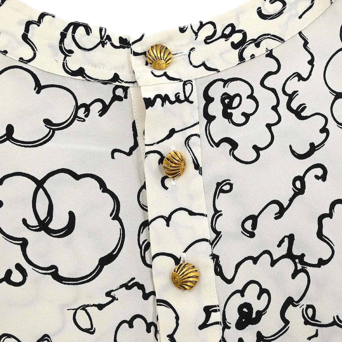 Chanel Short Sleeve Top White