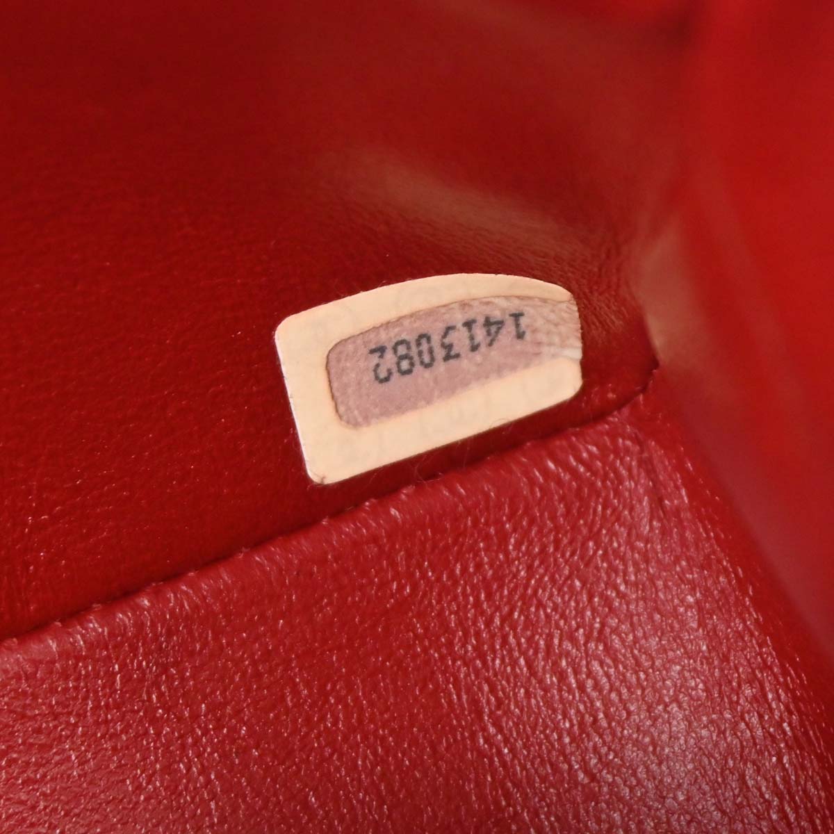 Chanel 1989-1991 Red Lambskin Turnlock Mini Full Flap Shoulder Bag