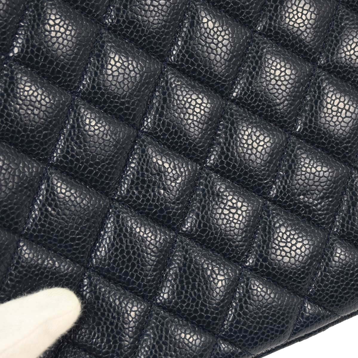 Chanel 1991-1994 Navy Caviar Camera Bag Small