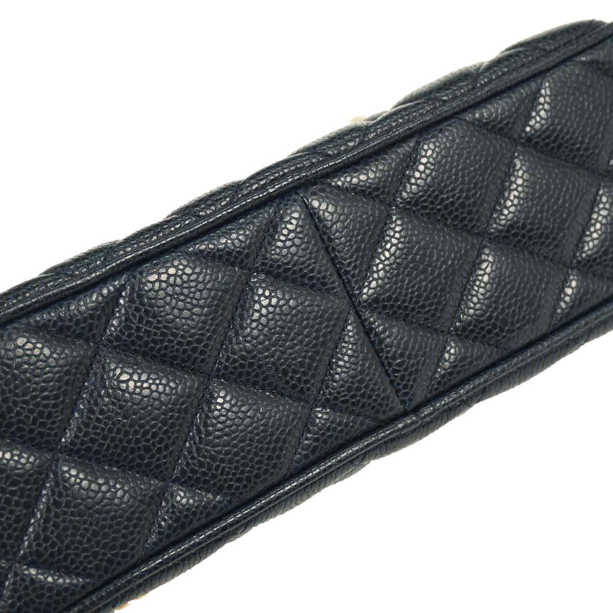 Chanel 1991-1994 Navy Caviar Camera Bag Small