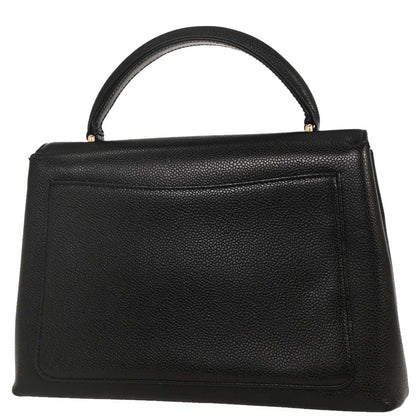 Chanel 2000-2001 Black Caviar Top Handle Kelly Handbag