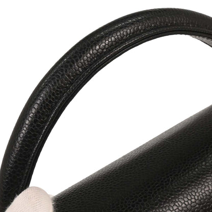 Chanel 2000-2001 Black Caviar Top Handle Kelly Handbag