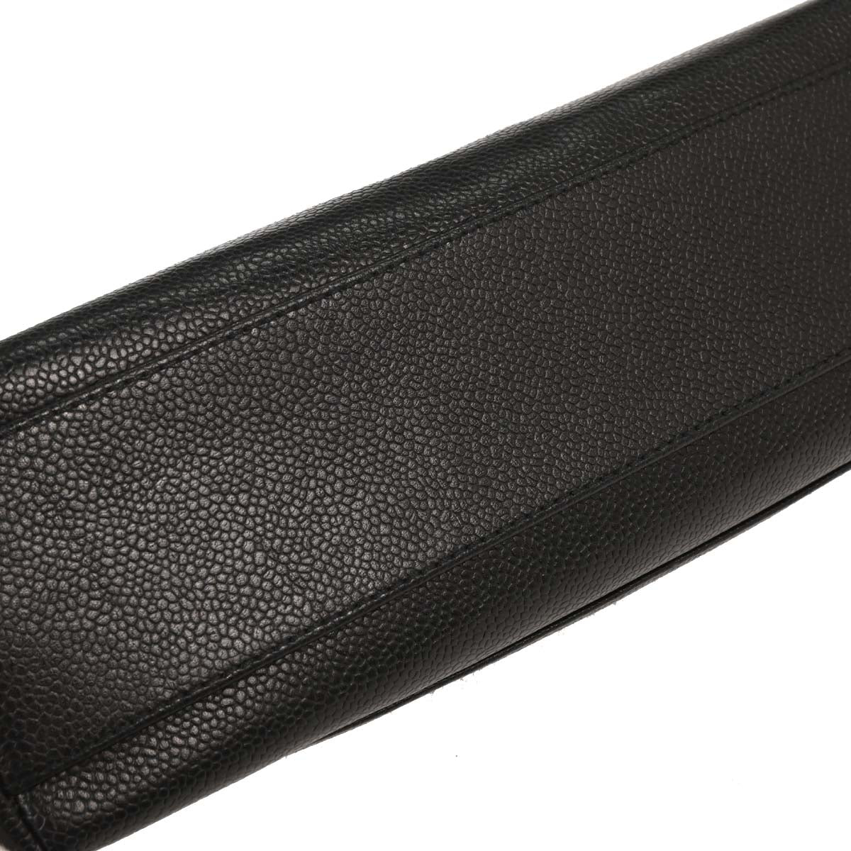 Chanel 2000-2001 Black Caviar Top Handle Kelly Handbag