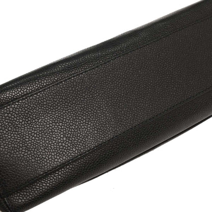 Chanel 2000-2001 Black Caviar Top Handle Kelly Handbag