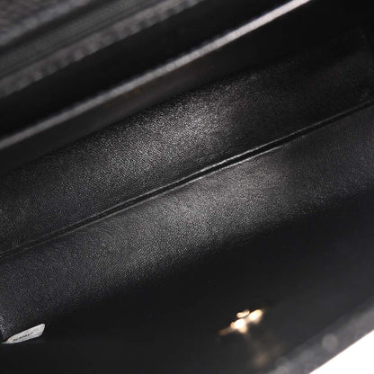 Chanel 2000-2001 Black Caviar Top Handle Kelly Handbag