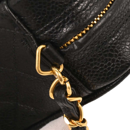Chanel 1994-1996 Black Caviar Camera Bag Mini