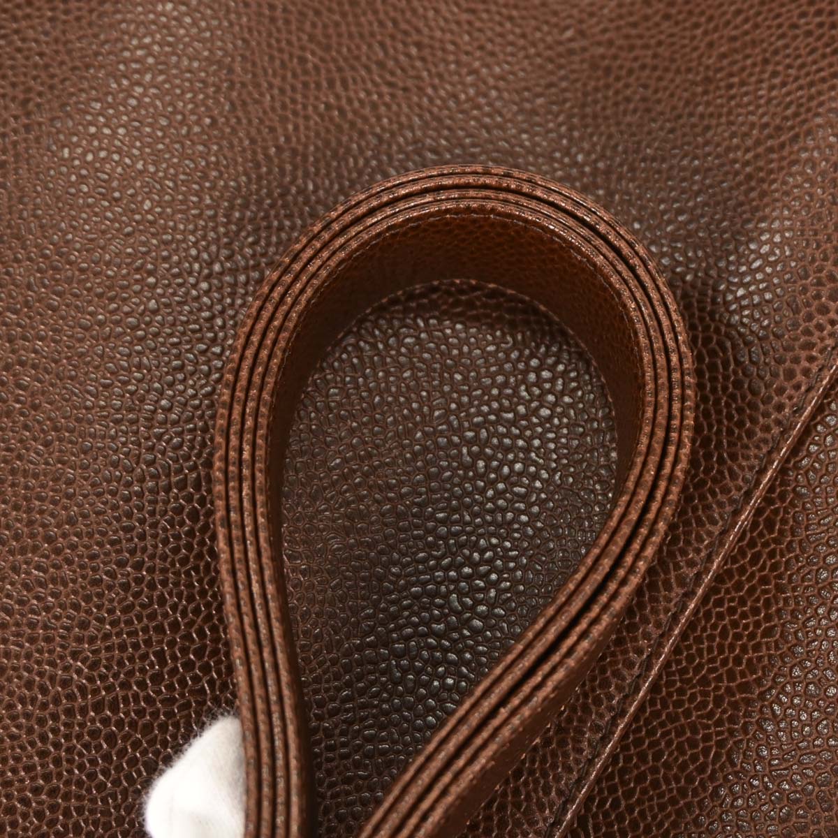 Chanel 1994-1996 Brown Calfskin Triple CC Shoulder Tote Bag