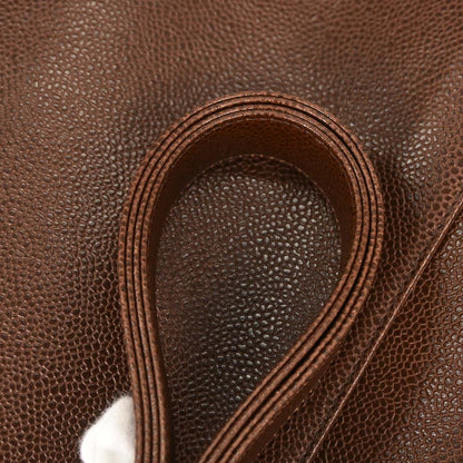 Chanel 1994-1996 Brown Calfskin Triple CC Shoulder Tote Bag